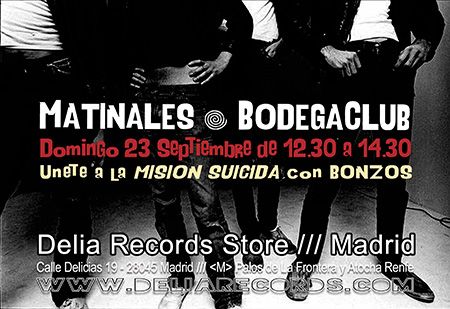 Matinal "Misión Suicida" con BONZOS @ BodegaClub
