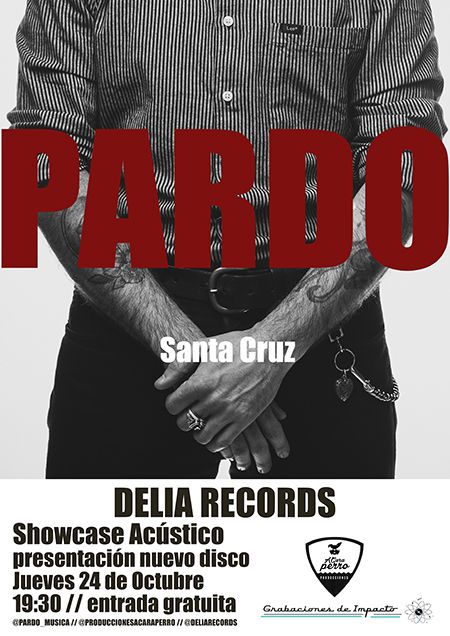 Showcase @ Bodegaclub: PARDO [Coruña] Presentación su nuevo disco "Santa Cruz"