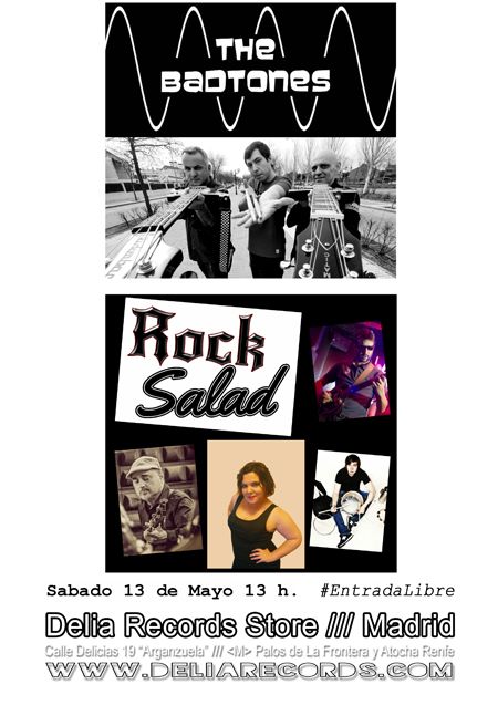 Eléctricos @ BodegaClub /// The Badtones (MADRID) + Rock Salad (MADRID)