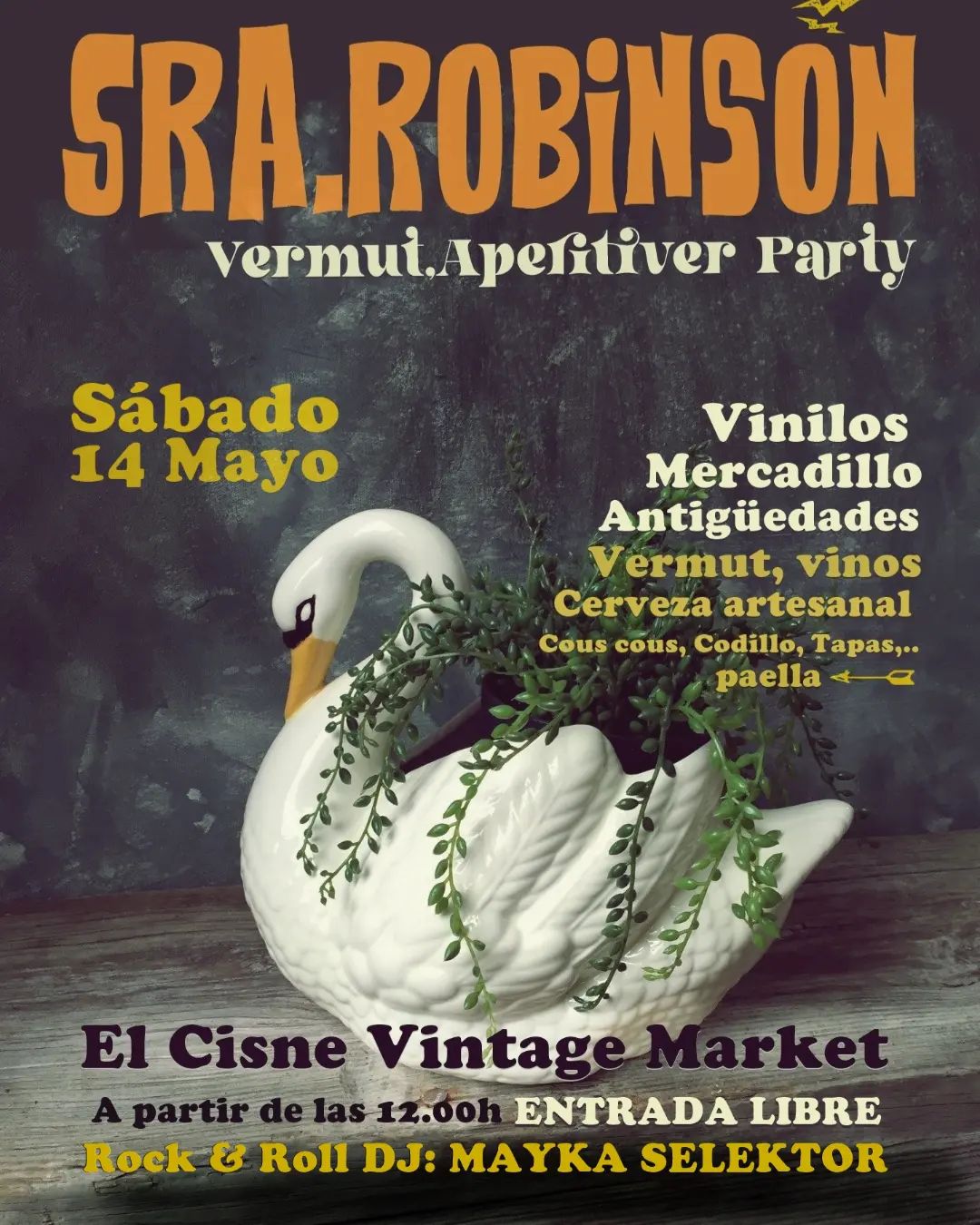 Vermut Aperitiver Party: SRA ROBINSON @ El Cisne Vintage Market [Benidorm]