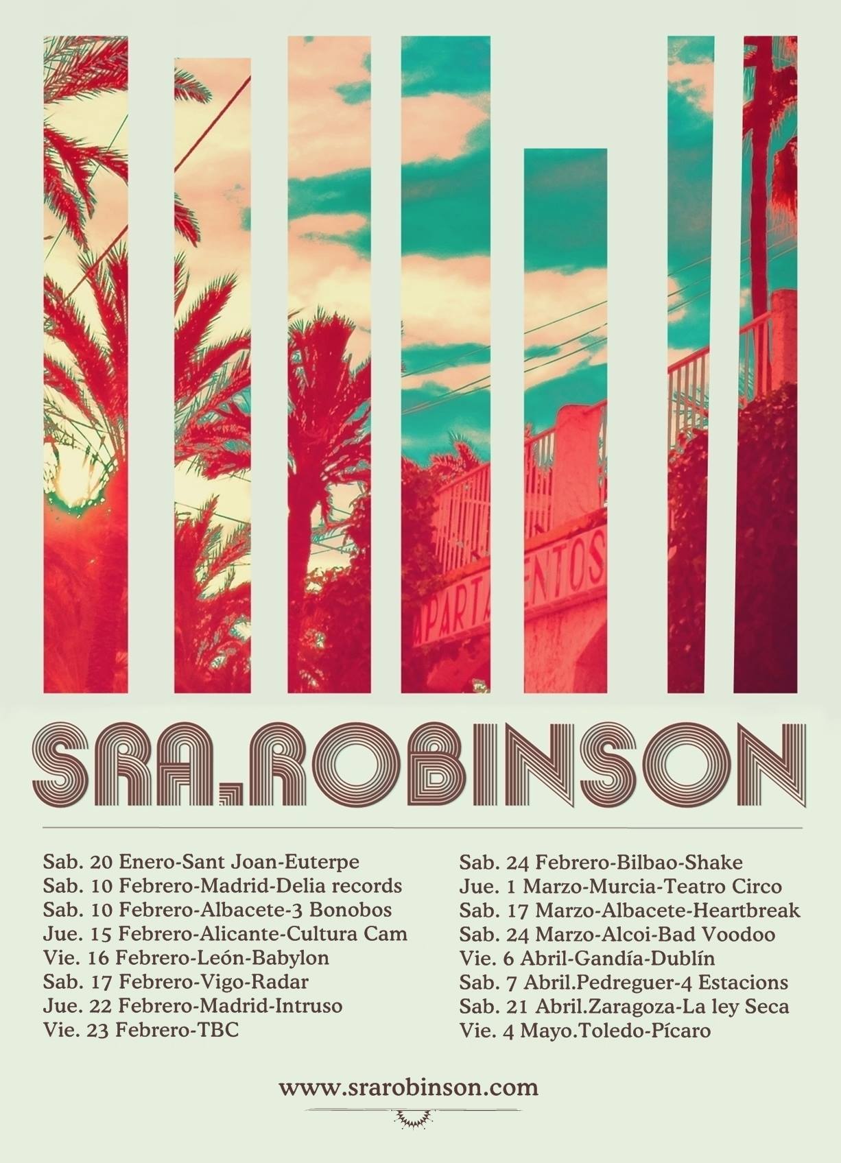 Sra. Robinson anuncian gira /// Sra.RobinsonTour18