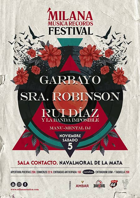 SRA. ROBINSON estarán en Ier FESTIVAL MILANA MUSICA [Sala Contacto @ Navalmoral de La Mata - Cáceres]