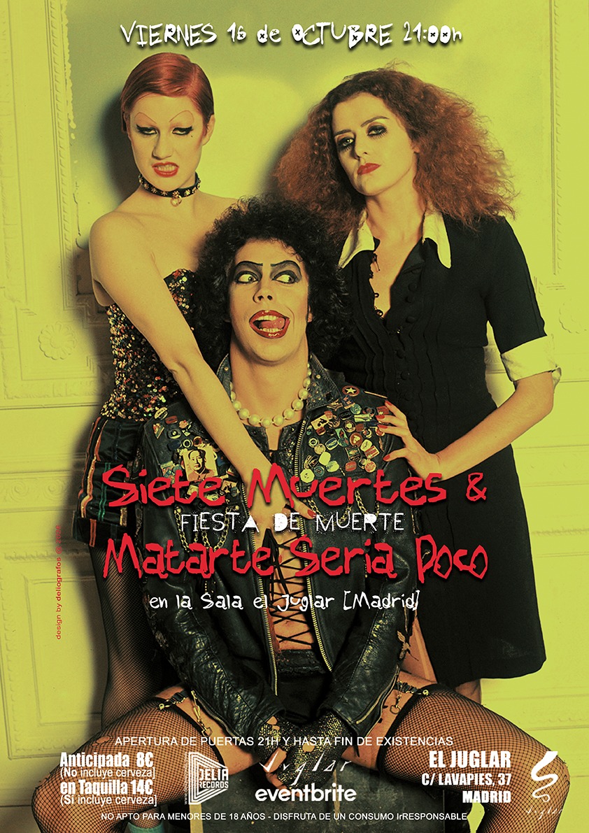 VIE 16 OCT - Nueva Fiesta Mortal Punk [Madrid @ Juglar]